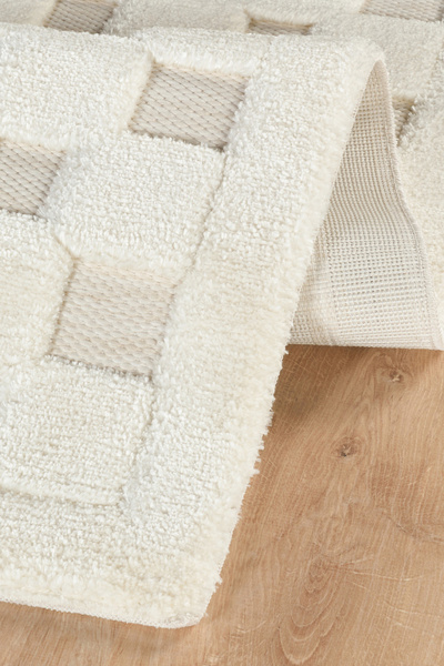 Kaşmir Halı Süpersoft Joy White Salon Halısı