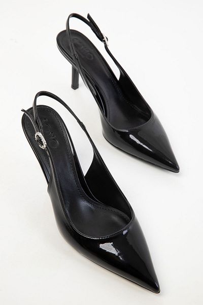 SOHO 20497 Black Patent Leather Women's Classic Heeled Shoes
