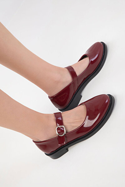 SOHO 20499 Bordo Rugan Kadın Loafer Ayakkabı