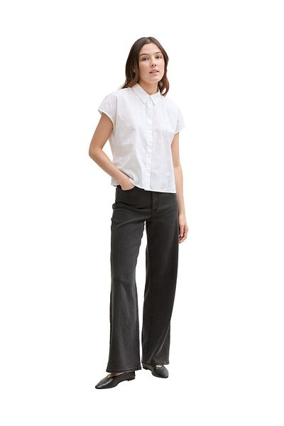 Tom Tailor Denim Hemd aus bestickter Baumwolle