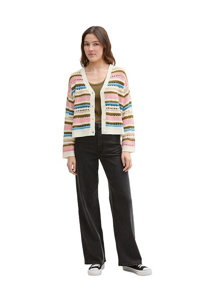 Tom Tailor Denim cardigan cu knit deschis
