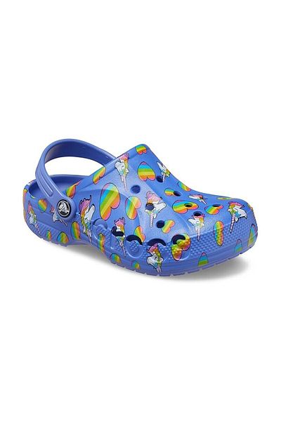 Crocs Kids Lapis/Multi dětské pantofle Baya Printed Clog K