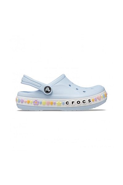 Crocs Kids Mineral Blue Παιδικές Παντόφλες Bayaband Charm Band Clog K