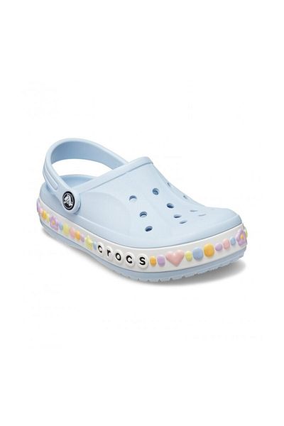 Crocs Kids Mineral Blue Παιδικές Παντόφλες Bayaband Charm Band Clog K