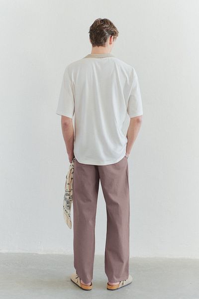 Trendyol Collection Ανοιχτό καφέ παντελόνι με φαρδύ πόδι - TMNSS25PL00016
