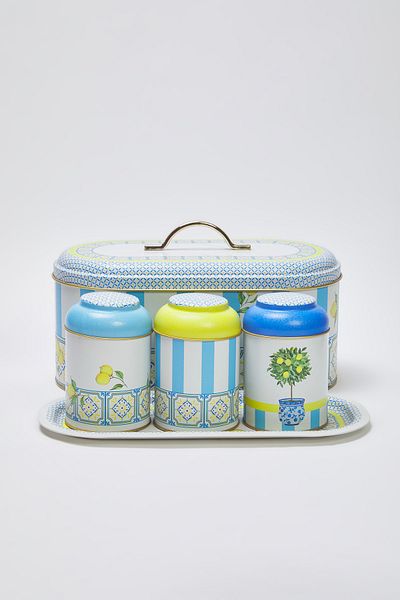Trendyol Collection 5 Piece Metal Storage Box/Tray/Bread Box Set