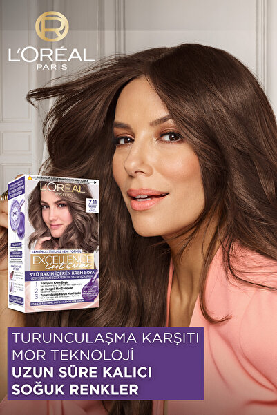 L'Oreal Paris Excellence Cool Creme Saç Boyası – 3.11 Ekstra Küllü Koyu Kahve
