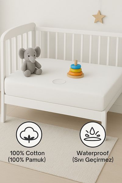 Formeya Flüssigkeitsdichte Baby-Matratzen, 100 % Baumwollstoff, Kinder-Matratzen, Matratzen geeignet für Park-Betten und Kinderbetten
