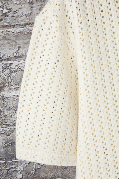 Edit by Trendyol Светр з коротким рукавом Сорочка в стилі оверсайз з коміром апа з коротким рукавом