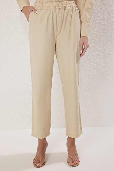 Trendyol Modest Stone Pocket and Belt Detailed Gabardine Woven Bottom-Top Suit Tctss25Us00038
