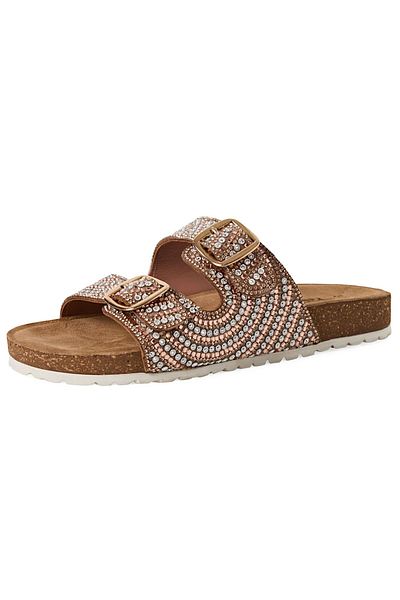 Tamaris Damen Sandalen 1-27415-44 Rosa 586 Rose Glam Leder