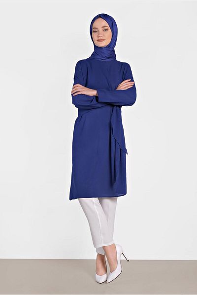 Alvina Thin Summer Tunic with Binding Detail 4436