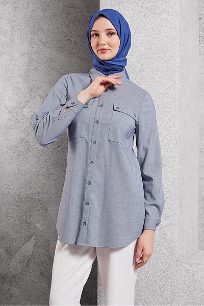 Alvina Shirt Collar Tunic 45080