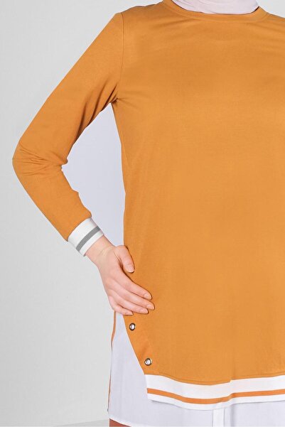 Alvina Tunic with Elastic Cuffs and Eyelet Detail 43618