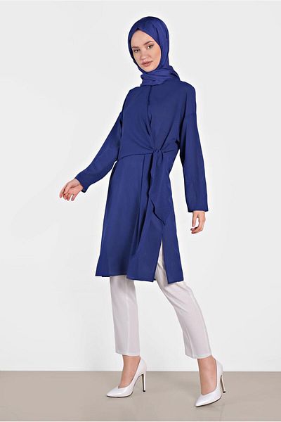 Alvina Thin Summer Tunic with Binding Detail 4436
