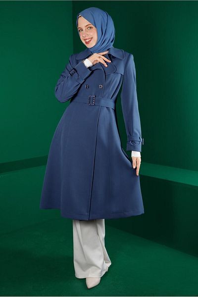 Alvina BUTTONED TRENCH COAT WITH BELTED CUFFS 10669