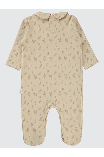 Civil Baby 1-6 Months Baby Girl Romper with Booties and Ivory