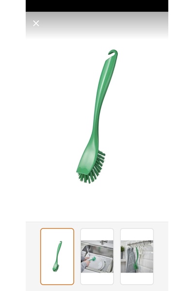 IKEA فرشاة أطباق ايكيا انتيجين، لون أخضر، 25 سم