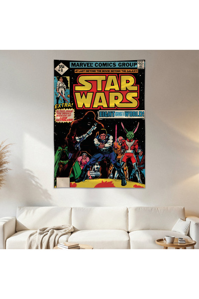 Geek Cultcha Star Wars Comics Duvar Örtüsü Duvar Halısı Birinci Kalite Saten ...