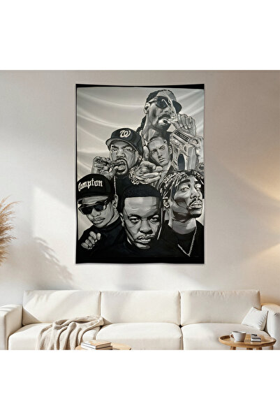 Geek Cultcha Hip-Hop Wall Cloth Wall Tapestry First Quality Satin Fabric Poster