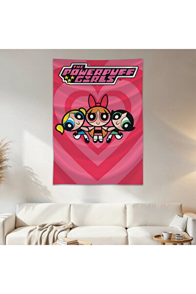 Geek Cultcha The Powerpuff Girls Wall Cloth Wall Tapestry First Quality Satin...