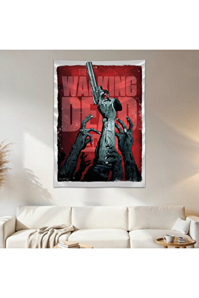 Geek Cultcha The Walking Dead Wall Cloth Wall Tapestry First Quality Satin Fa...