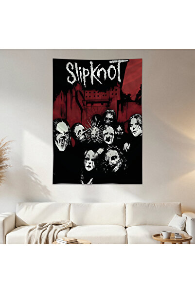 Geek Cultcha Slipknot Duvar Örtüsü Duvar Halısı Birinci Kalite Saten Kumaş Po...