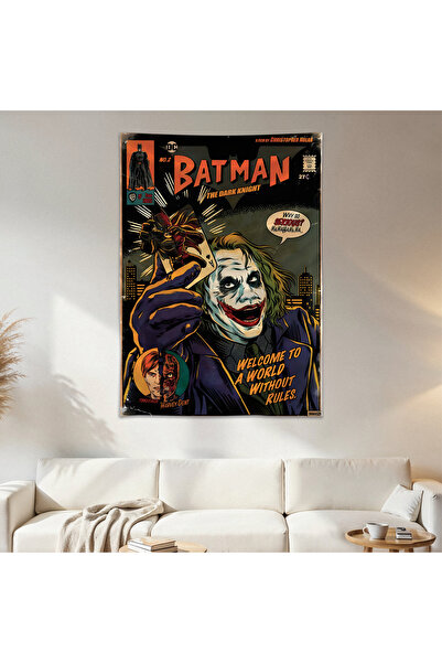 Geek Cultcha Batman Joker Wall Covering Wall Carpet First Quality Satin Fabri...