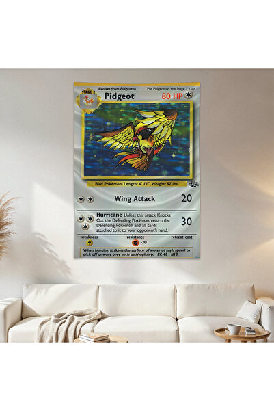 Geek Cultcha Pidgeot Pokemon Card Wall Covering Wall Carpet First Quality Sat...