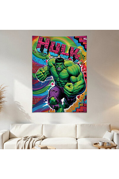 Geek Cultcha Hulk Wall Covering Wall Carpet First Quality Satin Fabric Poster