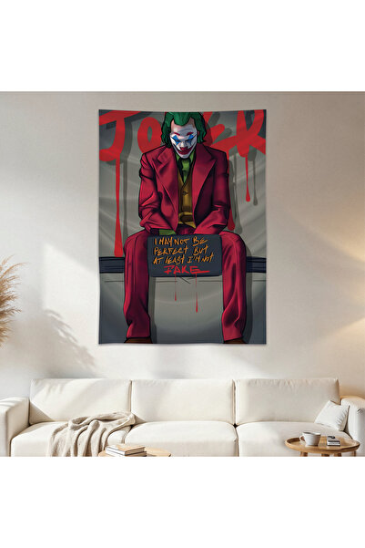 Geek Cultcha Joker Wall Covering Wall Carpet First Quality Satin Fabric Poster