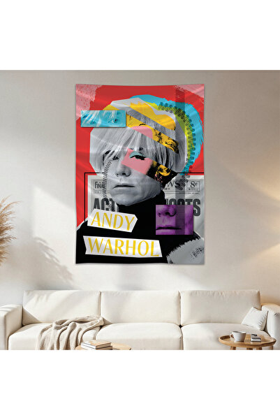 Geek Cultcha Andy Warhol Wall Cloth Wall Tapestry First Quality Satin Fabric ...