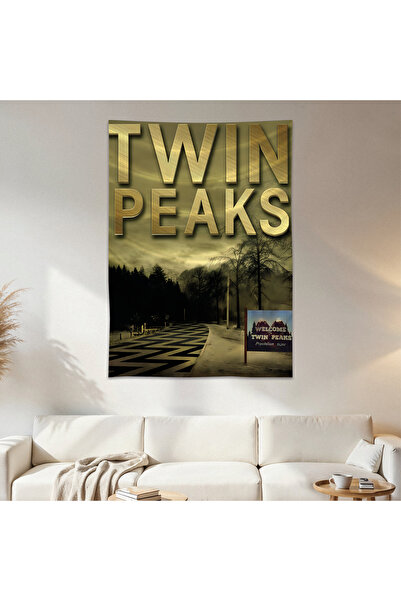 Geek Cultcha Twin Peaks Wall Cloth Wall Tapestry First Quality Satin Fabric P...