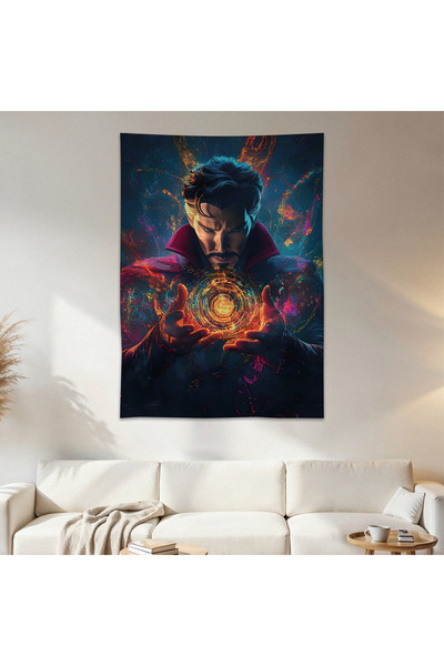 Geek Cultcha Doctor Strange Wall Cloth Wall Tapestry First Quality Satin Fabr...