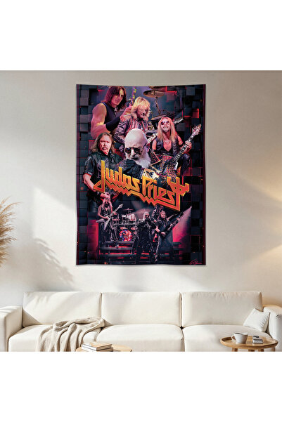 Geek Cultcha Judas Priest Wall Drape Wall Tapestry First Quality Satin Fabric...
