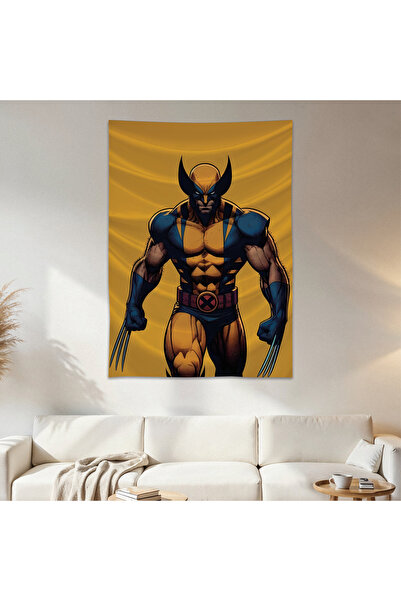 Geek Cultcha Wolverine Wall Drape Wall Tapestry First Quality Satin Fabric Po...