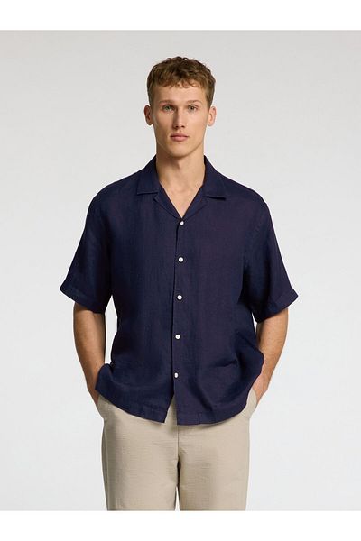 Selected Homme Kurzarmhemd 100% Leinen