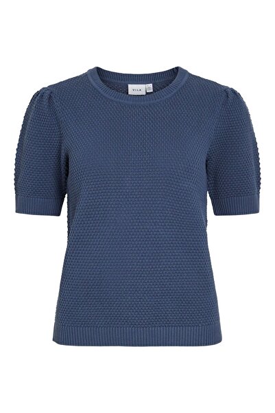 VILA Strickoberteil Kurzärmeliges