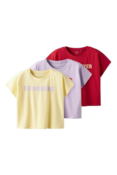 TWO SOON Crop Top 3er-Pack Kurzarm