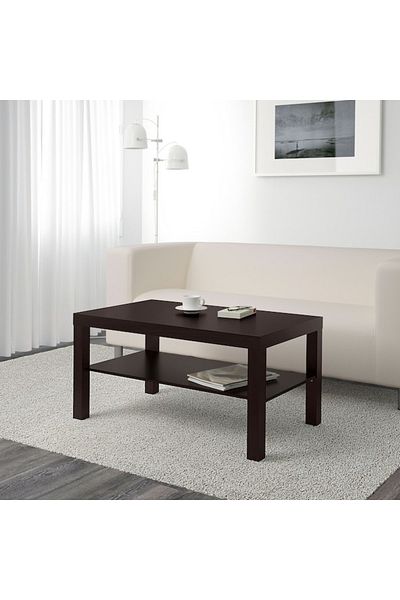 IKEA LACK Coffee Table 90x55cm, Black-Brown – Stylish, Lightweight & Affordable