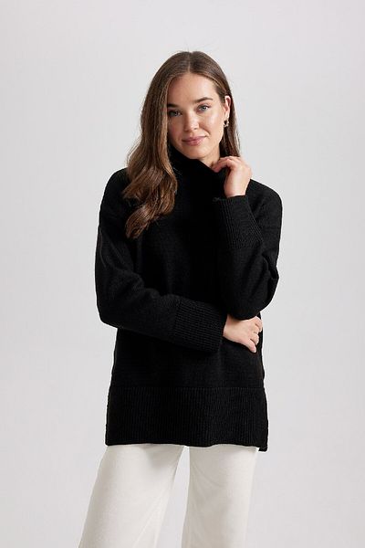 DeFacto Turtleneck Regular Fit Knitwear Sweater Tunic - B0193Ax23Wn