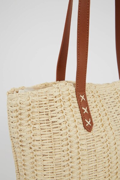 DeFacto Große Cross-Strohtasche für Damen W7294azns