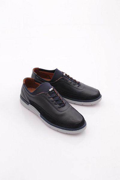 DGN Ανδρικά παπούτσια Comfort Γνήσιο δέρμα Navy Blue 3523623210