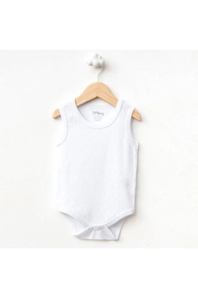 Tiffany Baby Bebek Basic Theme Jakarlı Atlet Badi Beyaz 36028
