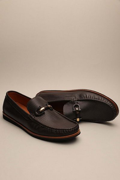 Gondol Loafer clasic pentru bărbați din piele naturală maro 42 TTX.624