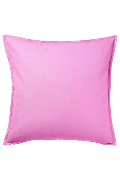 IKEA غطاء وسادة GURLI وردي 50x50 سم من ايكيا - قطن ناعم، سحاب مخفي، سهل العناية