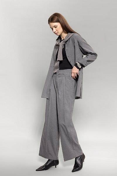 DeFacto Double Pleated Wide Leg Classic Trousers - B3586Ax23Wn