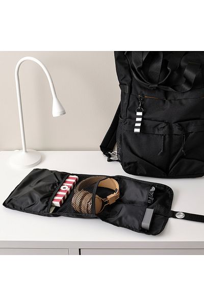 IKEA FODERSKOPA Cable organizer bag, black