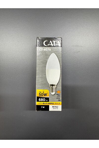Cata CT4079-(5 ADET) İNCE DUY LED LAMBA-BEYAZ IŞIK 680Lm E14