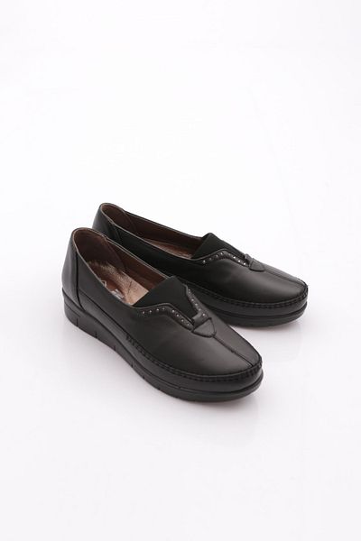 DGN Pantofi Confort dama Piele naturala Negru 31113998